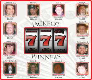 gagnants jackpots Janvier